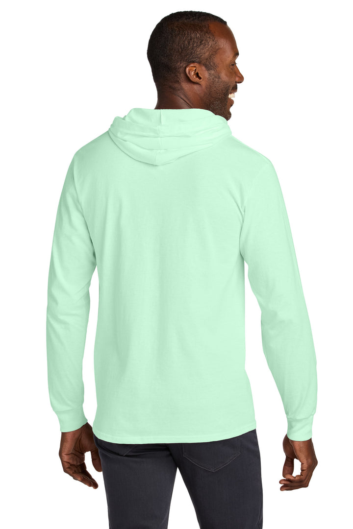 MintToBe Jerzees Classics Unisex Cotton Long Sleeve Hooded T-Shirt 363LH