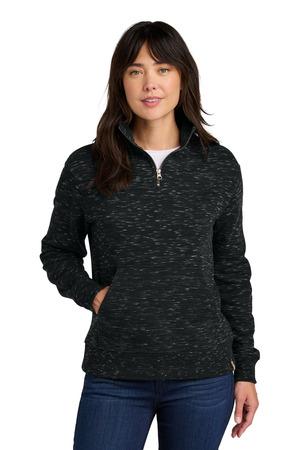 MtoriteBlk tentree Women's Space Dye Fleece 1/4-Zip TTCW6108