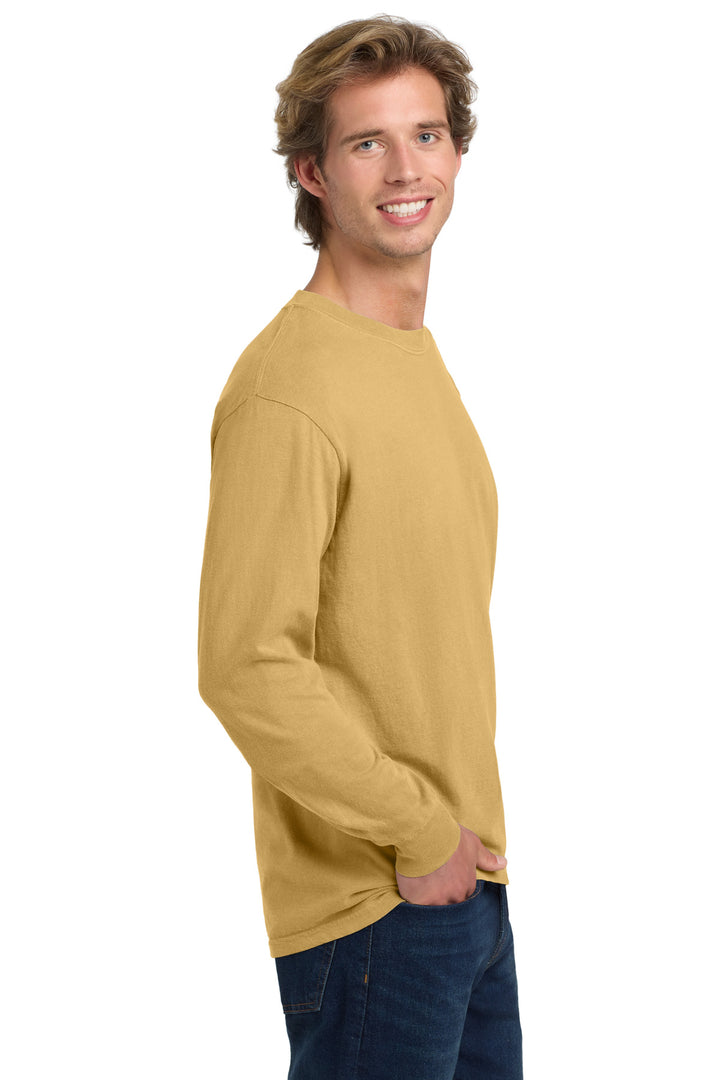 Mustard COMFORT COLORS Heavyweight Ring Spun Long Sleeve Tee. 6014