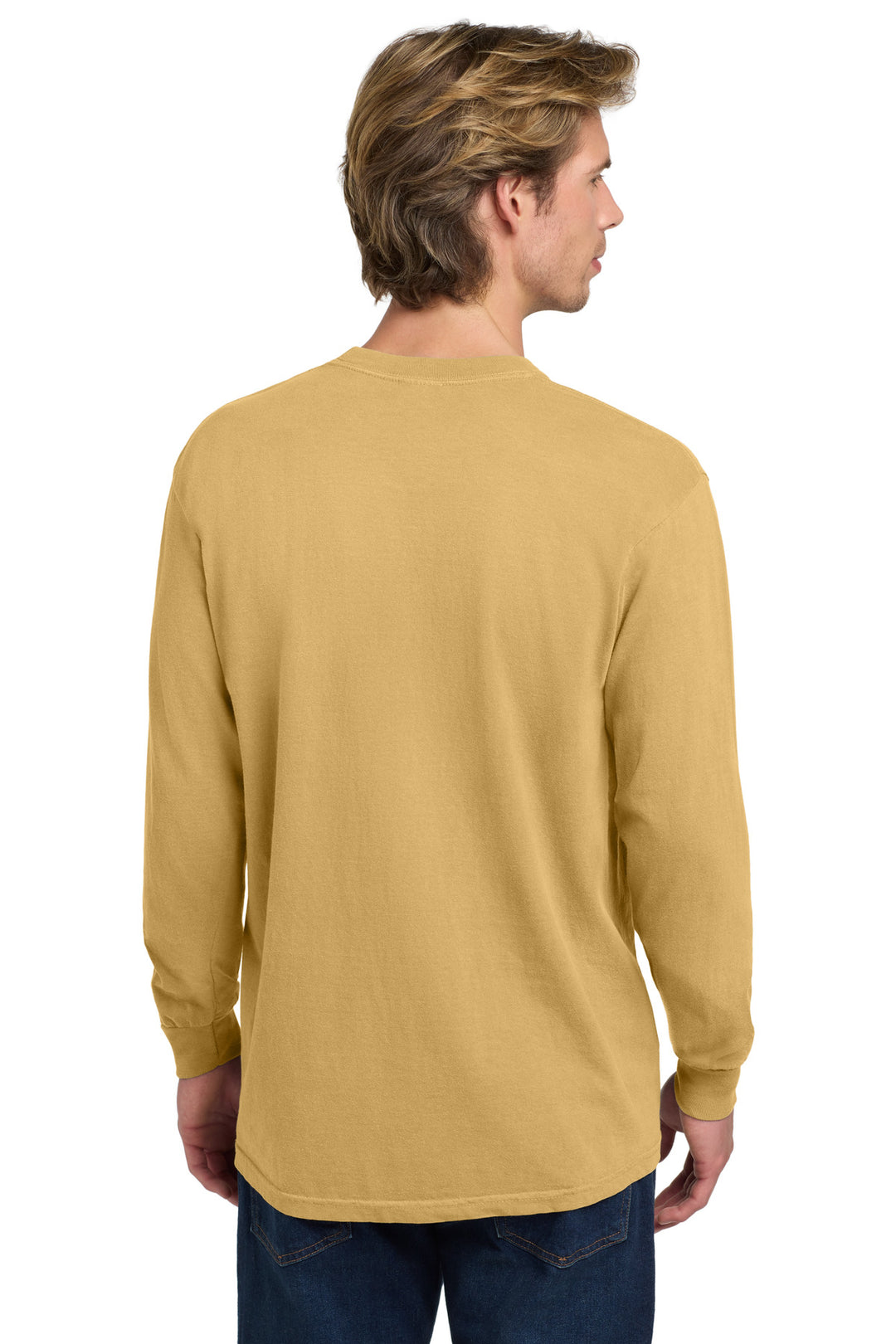 Mustard COMFORT COLORS Heavyweight Ring Spun Long Sleeve Tee. 6014