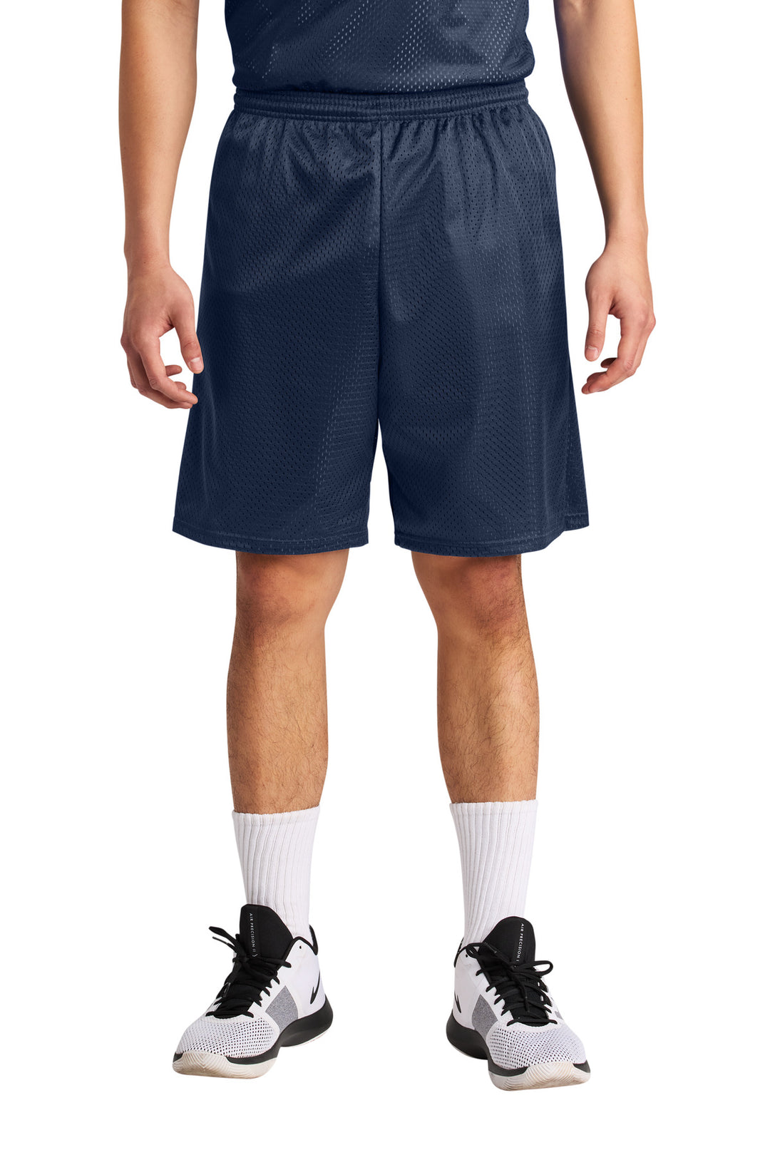 Navy A4 Sprint 9" Mesh Short A4N5296