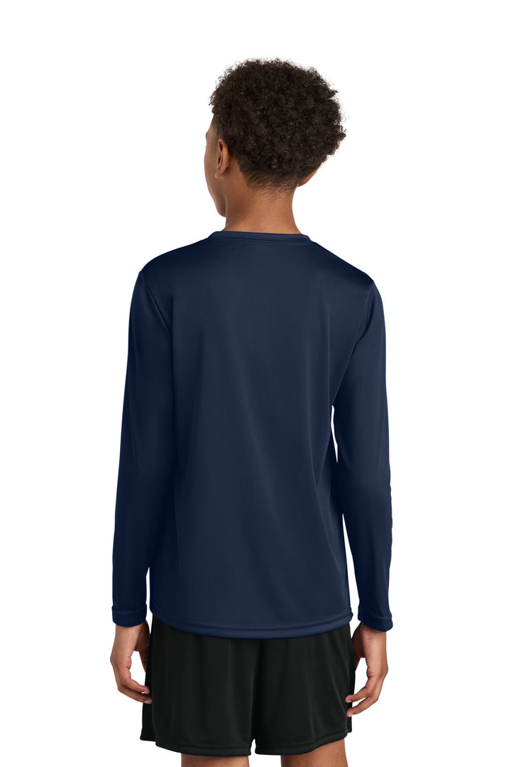 Navy A4 Youth Cooling Performance Long Sleeve Tee A4NB3165