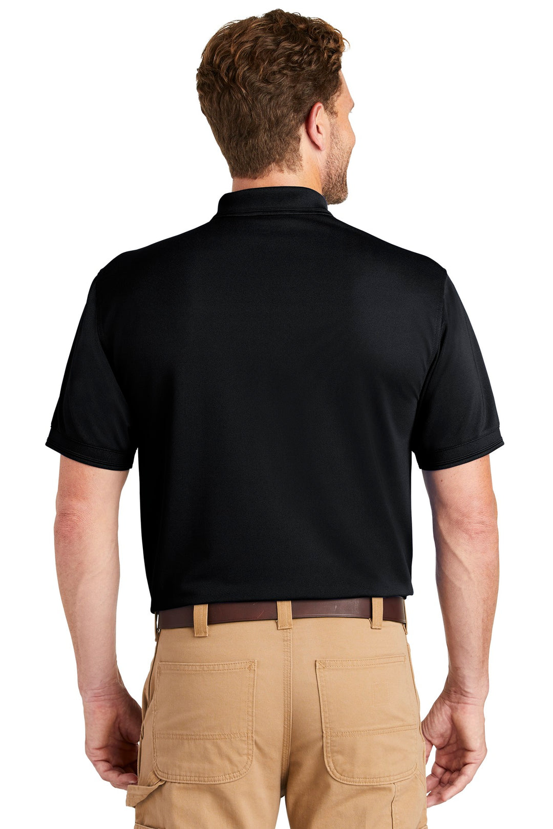 Navy Blue CornerStone Industrial Snag-Proof Pique Pocket Polo. CS4020P