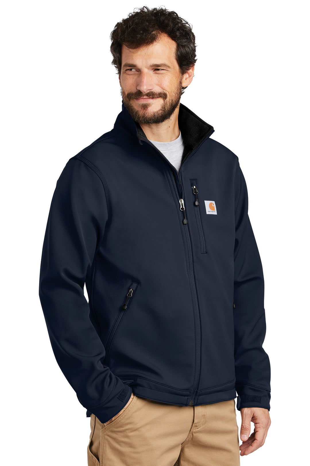Navy Carhartt Crowley Soft Shell Jacket. CT102199