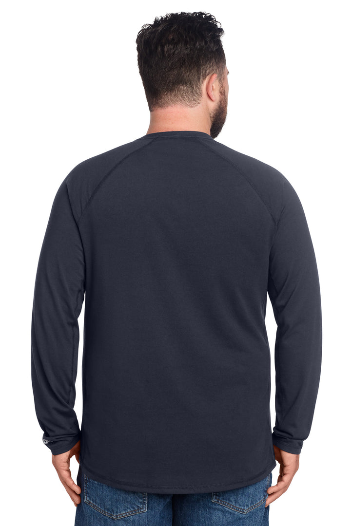 Navy Carhartt Force Long Sleeve Pocket T-Shirt CT106656