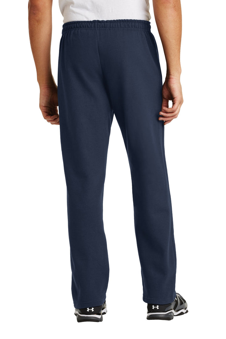 Navy Gildan Heavy Blend Open Bottom Sweatpant. 18400
