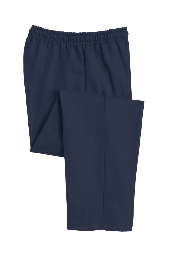 Navy Gildan Heavy Blend Open Bottom Sweatpant. 18400