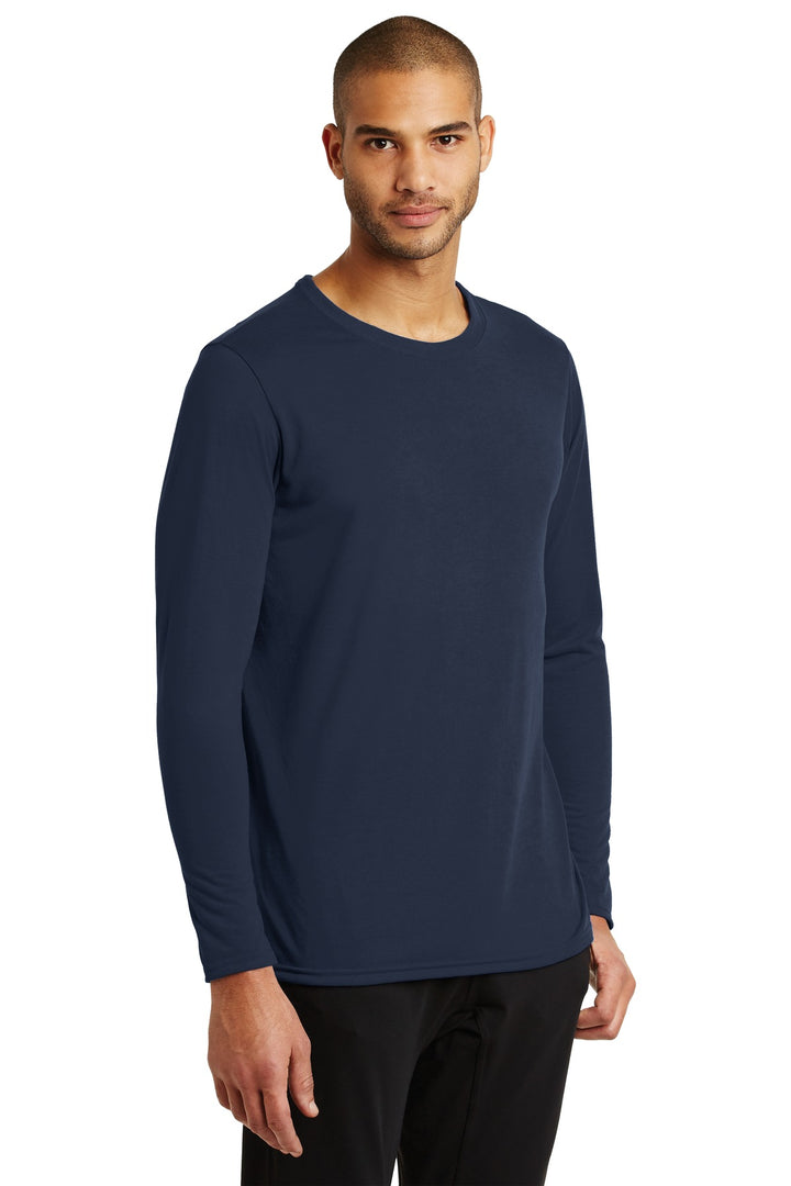 Navy Gildan Performance Long Sleeve T-Shirt. 42400