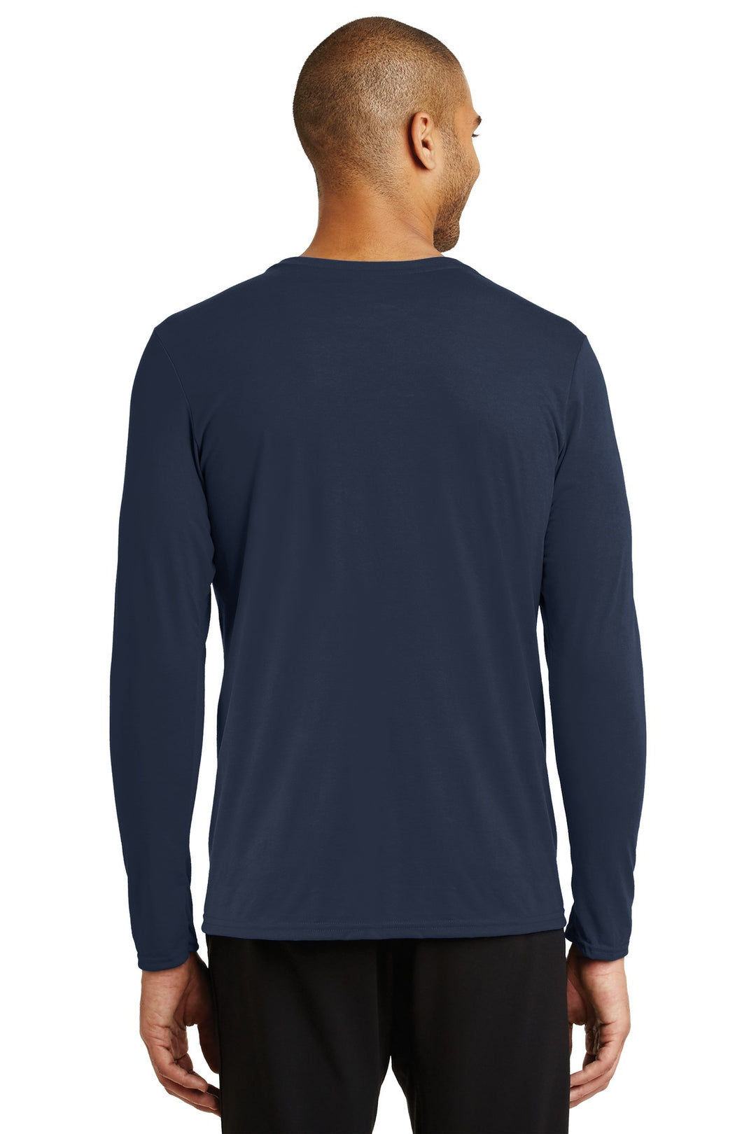 Navy Gildan Performance Long Sleeve T-Shirt. 42400