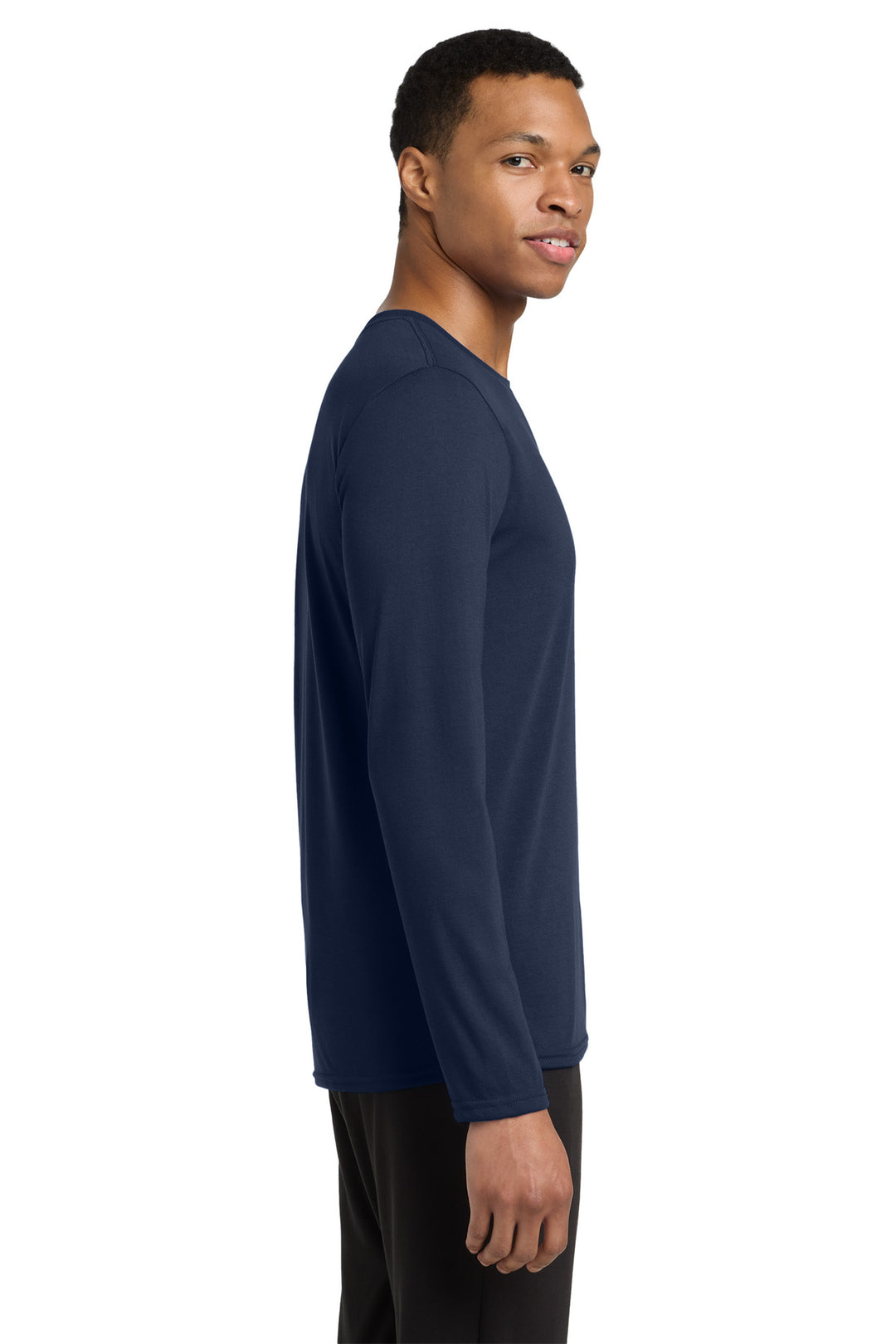 Navy Gildan Performance Long Sleeve T-Shirt. 42400