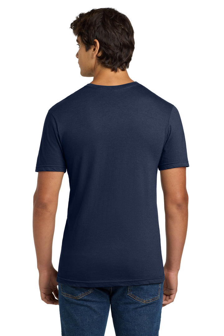 Navy Gildan Softstyle V-Neck T-Shirt. 64V00