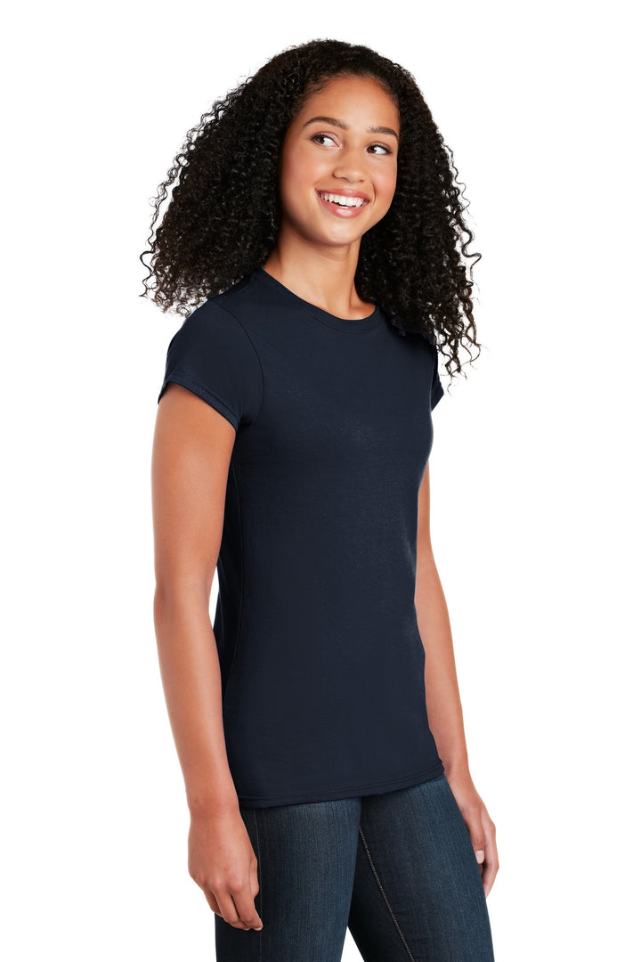 Navy Gildan Softstyle Women's T-Shirt. 64000L