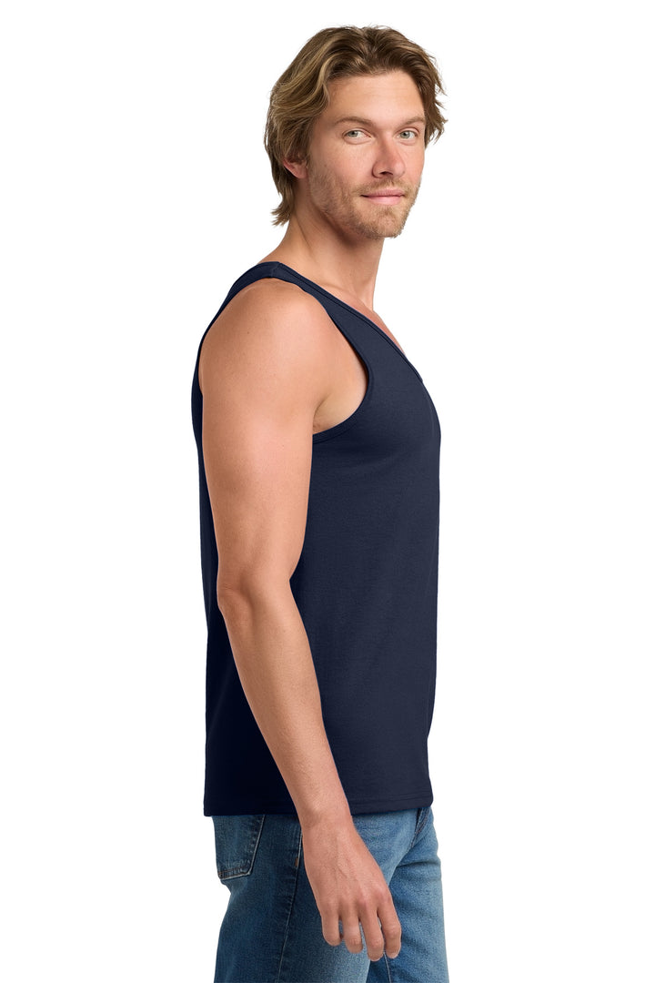Navy Gildan - Ultra Cotton 100% US Cotton Tank Top. 2200
