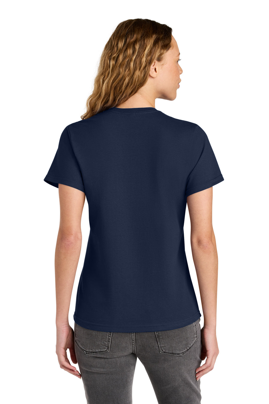 Navy Gildan Women's Softstyle Midweight Tee 65000L