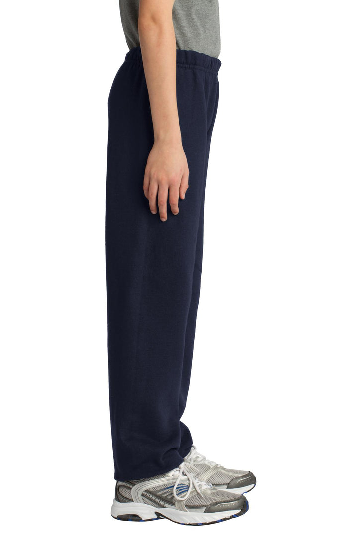Navy Gildan Youth Heavy Blend Sweatpant. 18200B