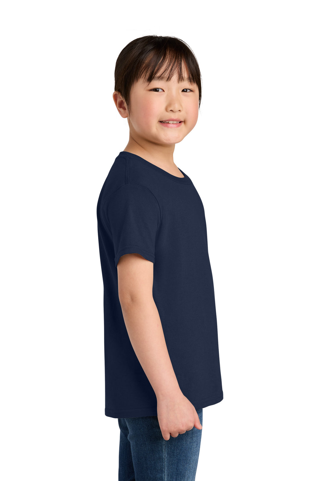 Navy Gildan Youth Softstyle T-Shirt 64000B