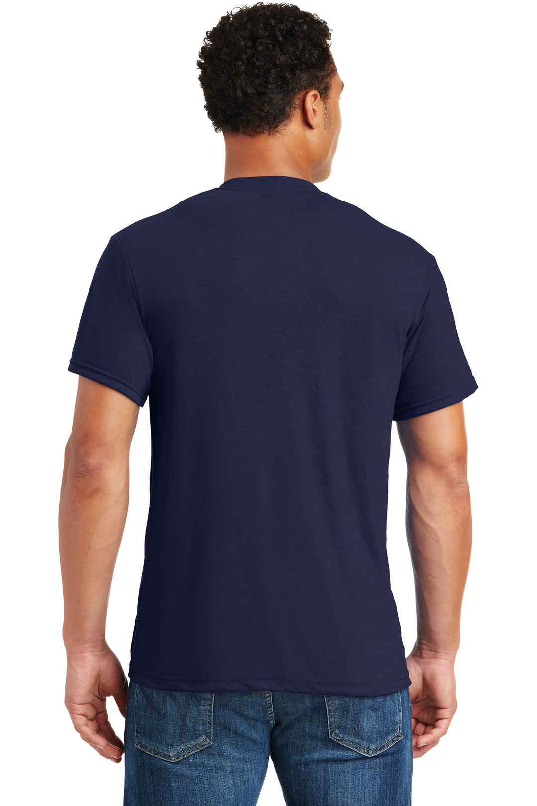Navy Jerzees Dri-Power 100% Polyester T-Shirt. 21M