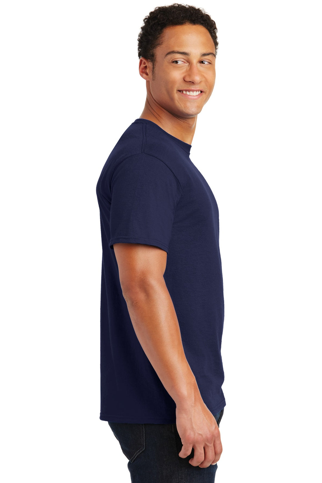 Navy Jerzees - Dri-Power 50/50 Cotton/Poly T-Shirt. 29M