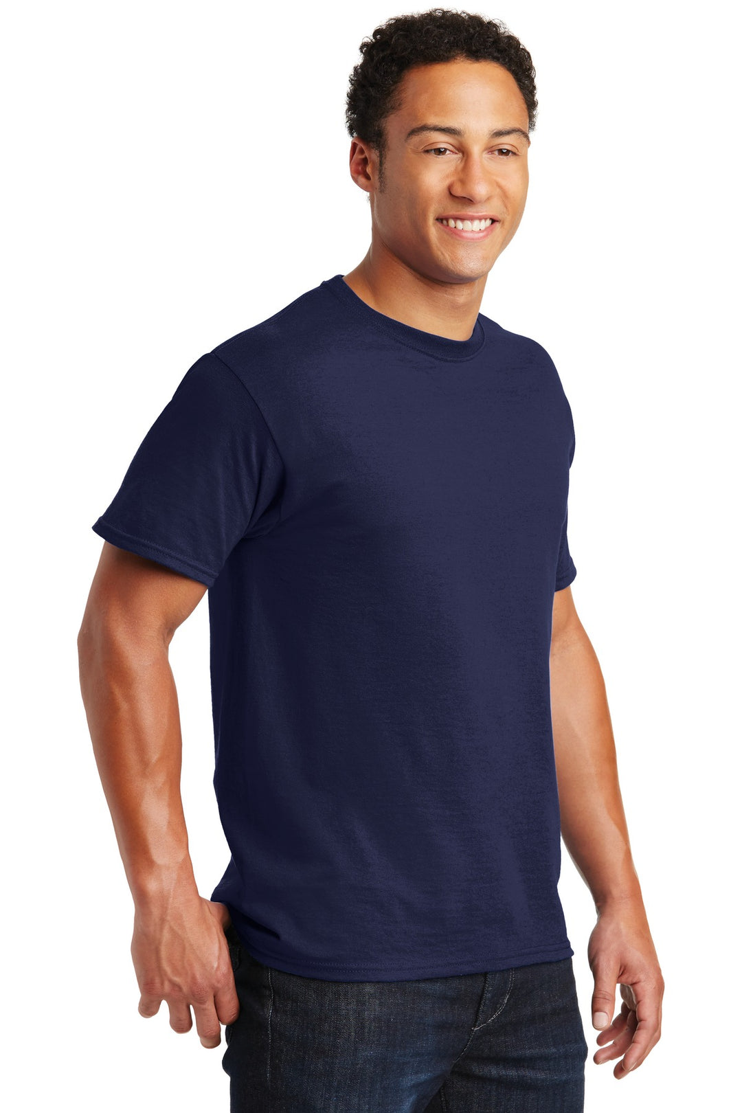 Navy Jerzees - Dri-Power 50/50 Cotton/Poly T-Shirt. 29M