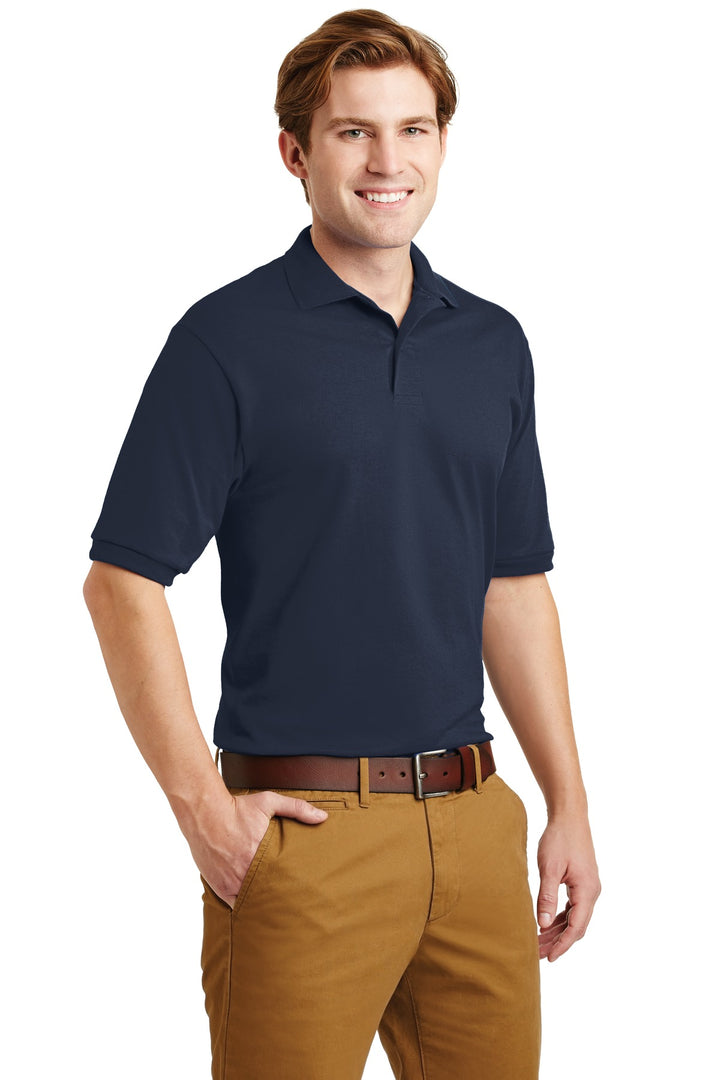 Navy Jerzees Dri-Power Sport Shirt. 437M