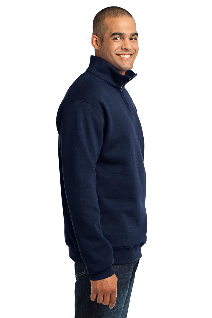 Navy Jerzees - NuBlend 1/4-Zip Cadet Collar Sweatshirt. 995M