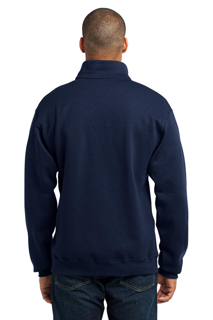 Navy Jerzees - NuBlend 1/4-Zip Cadet Collar Sweatshirt. 995M