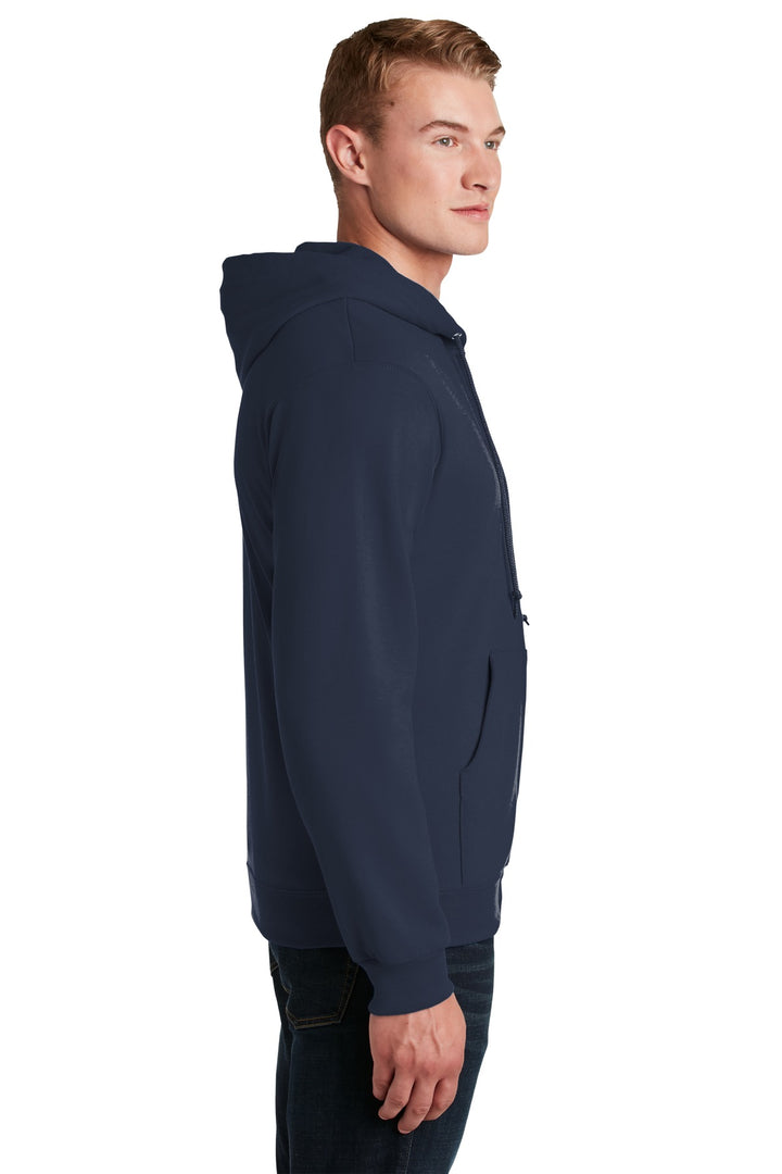 Navy Jerzees - NuBlend Full-Zip Hooded Sweatshirt. 993M