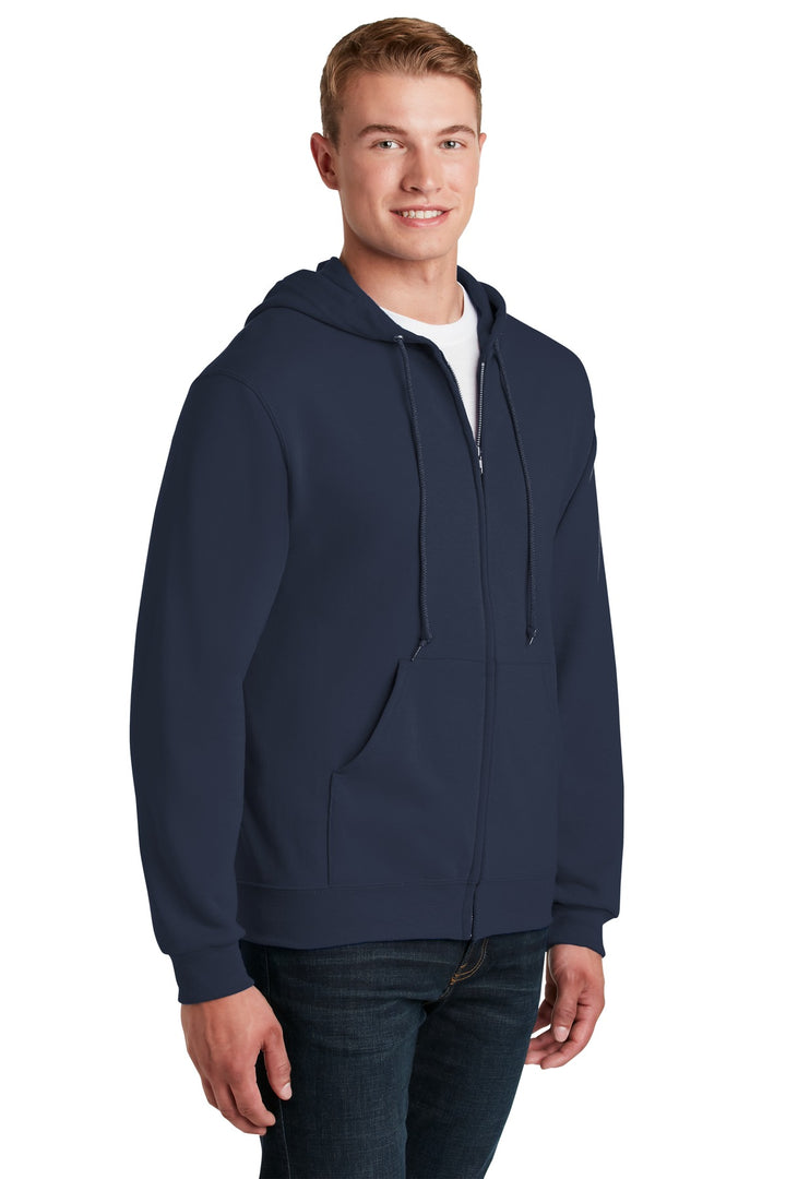 Navy Jerzees - NuBlend Full-Zip Hooded Sweatshirt. 993M