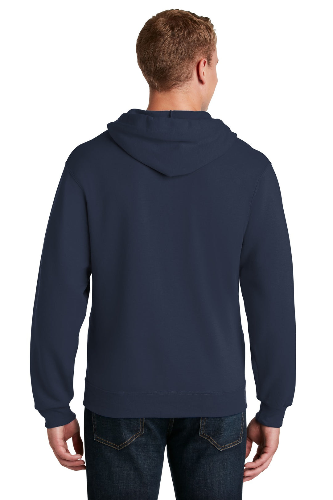Navy Jerzees - NuBlend Full-Zip Hooded Sweatshirt. 993M