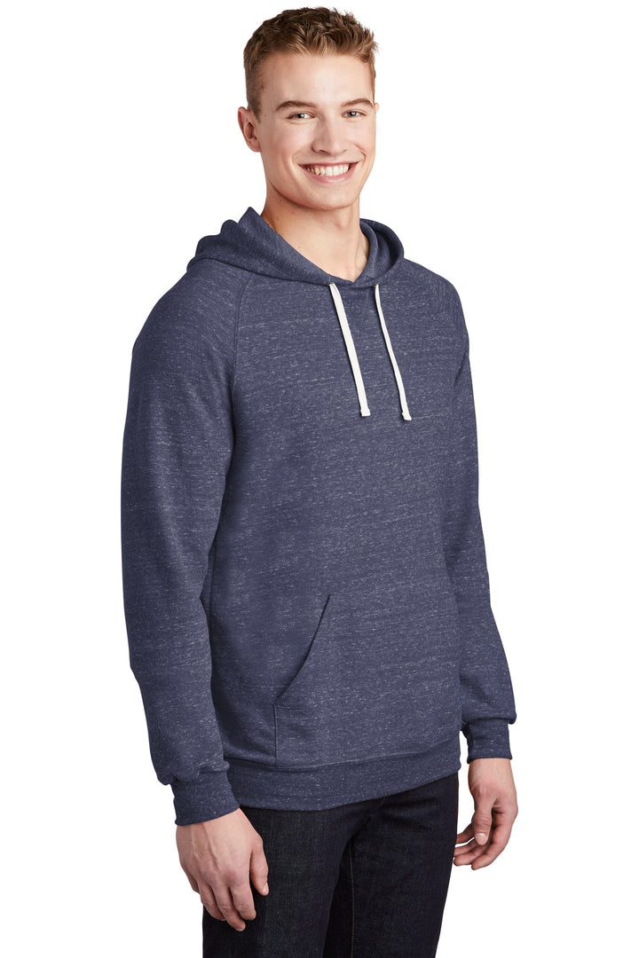 Navy Jerzees Snow Heather French Terry Raglan Hoodie 90M