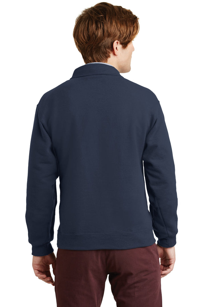 Navy Jerzees Super Sweats NuBlend - 1/4-Zip Sweatshirt with Cadet Collar. 4528M