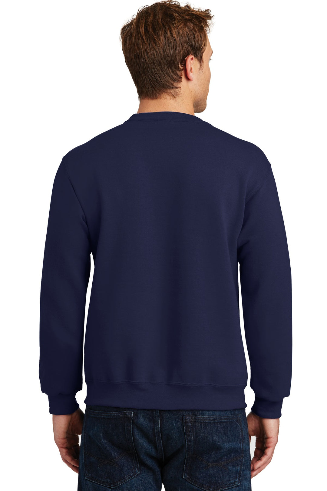 Navy Jerzees Super Sweats NuBlend - Crewneck Sweatshirt. 4662M