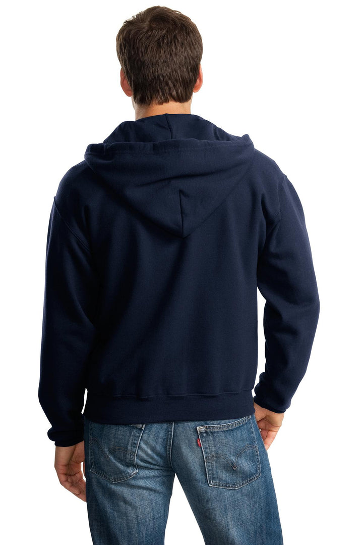 Navy Jerzees Super Sweats NuBlend - Full-Zip Hooded Sweatshirt. 4999M