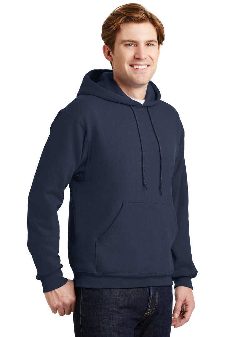 Navy Jerzees Super Sweats NuBlend - Pullover Hooded Sweatshirt. 4997M