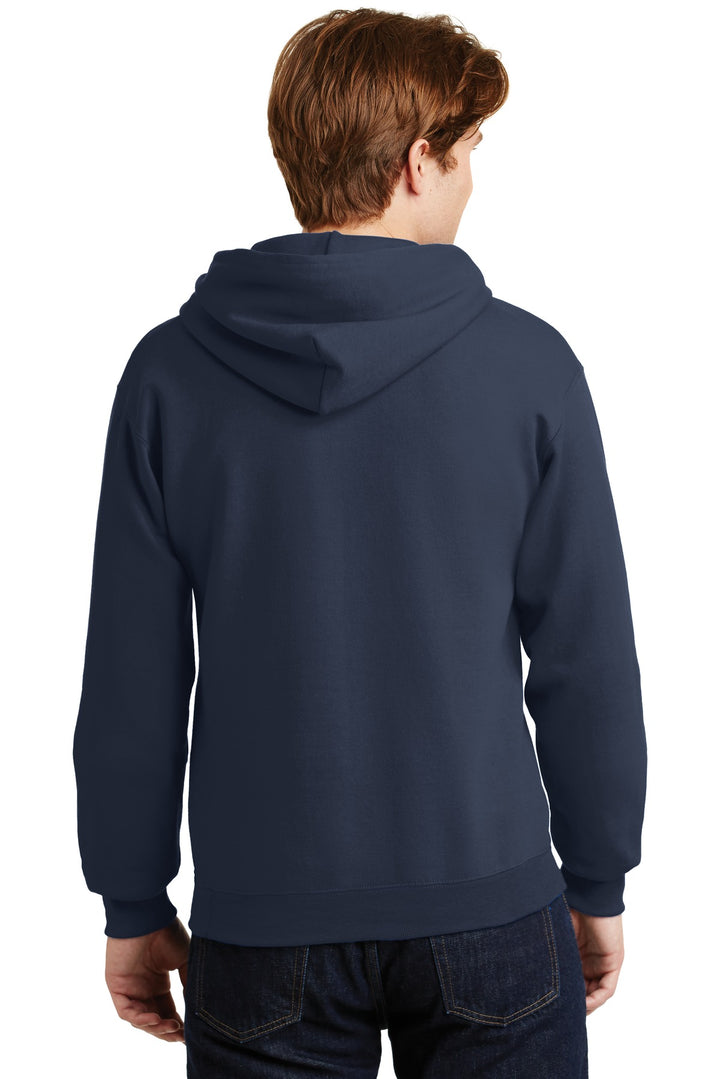 Navy Jerzees Super Sweats NuBlend - Pullover Hooded Sweatshirt. 4997M