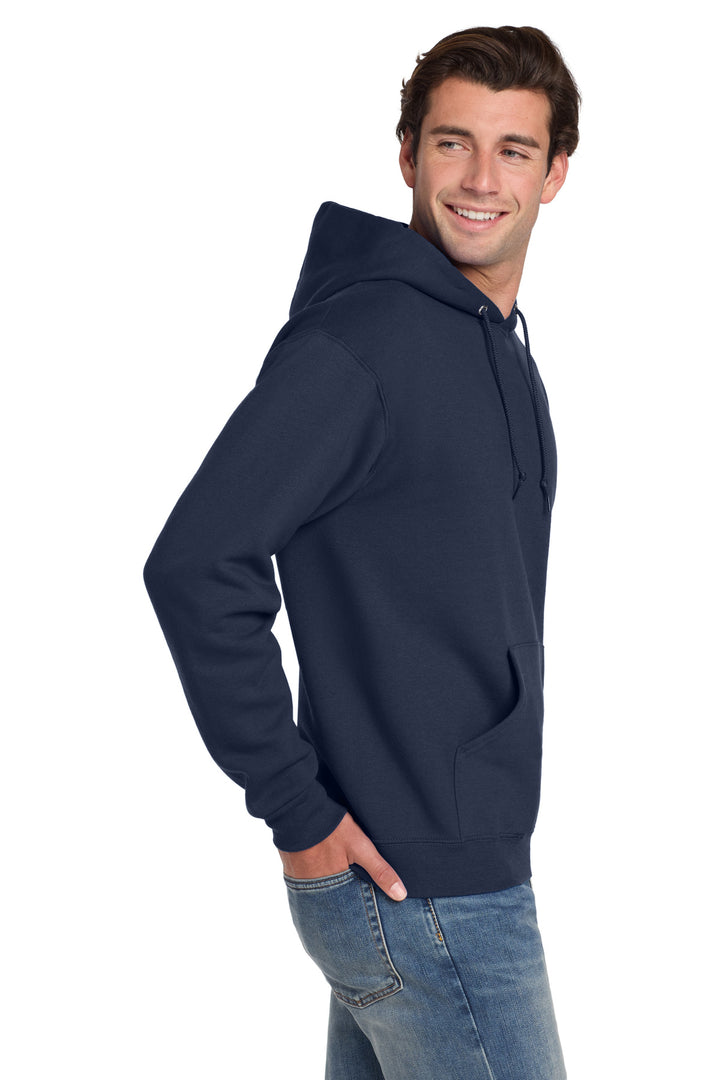 Navy Jerzees Super Sweats NuBlend - Pullover Hooded Sweatshirt. 4997M
