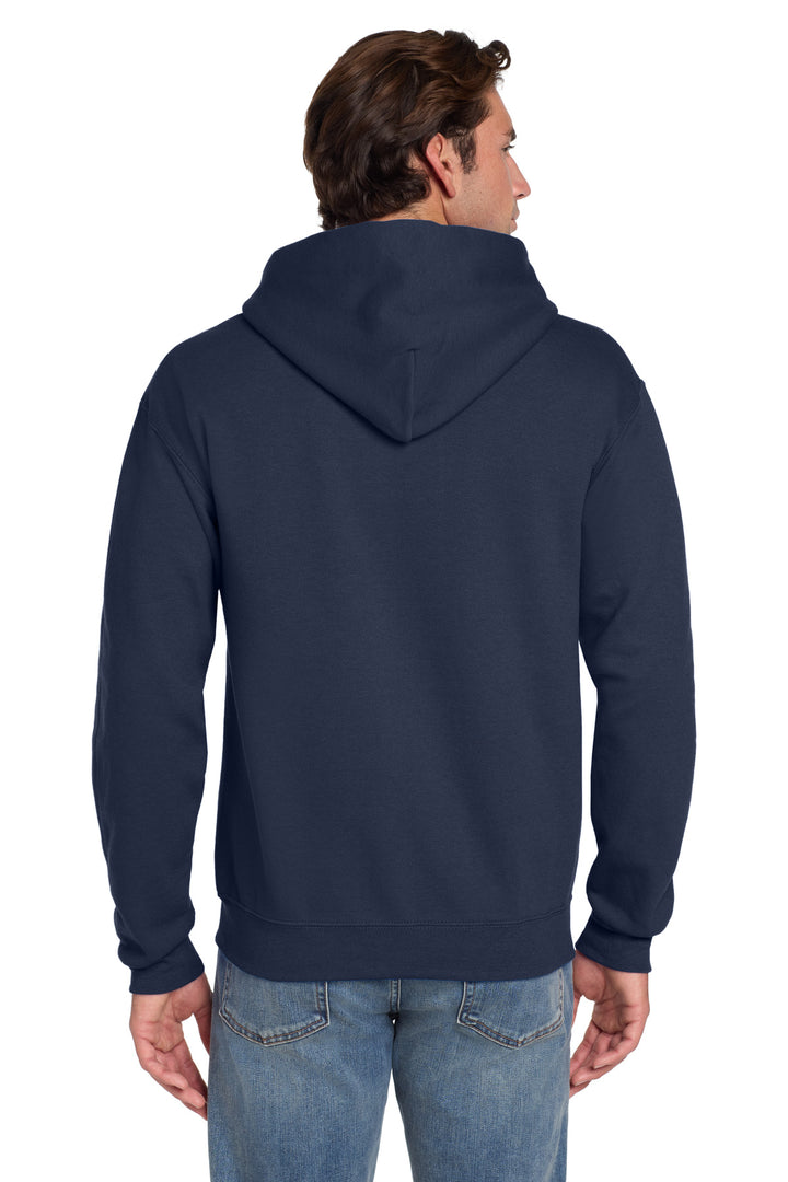 Navy Jerzees Super Sweats NuBlend - Pullover Hooded Sweatshirt. 4997M