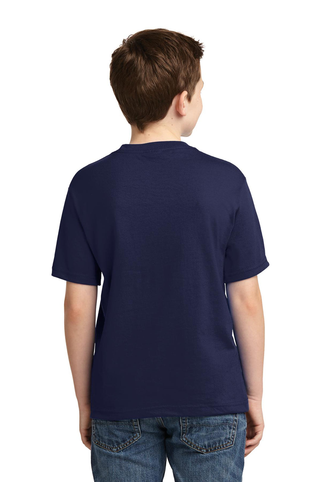 Navy Jerzees - Youth Dri-Power 50/50 Cotton/Poly T-Shirt. 29B