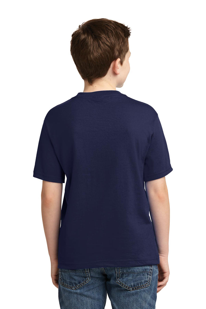 Navy Jerzees - Youth Dri-Power 50/50 Cotton/Poly T-Shirt. 29B