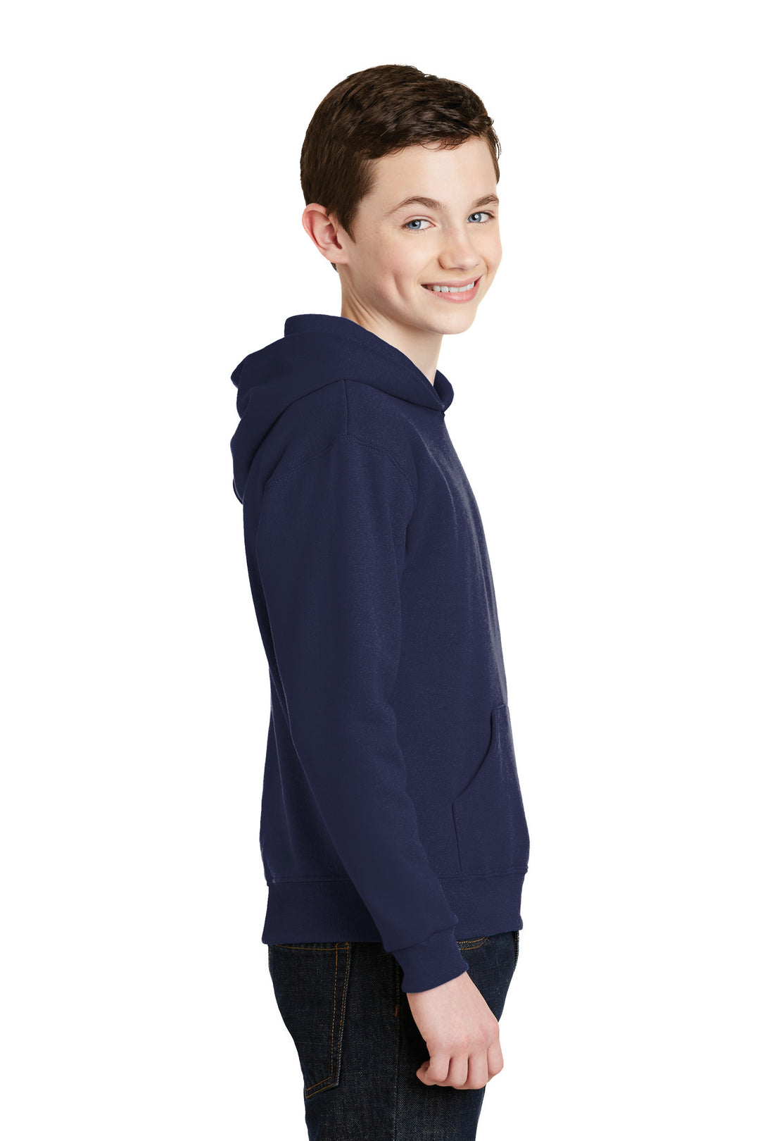 Navy Jerzees - Youth NuBlend Pullover Hooded Sweatshirt. 996Y
