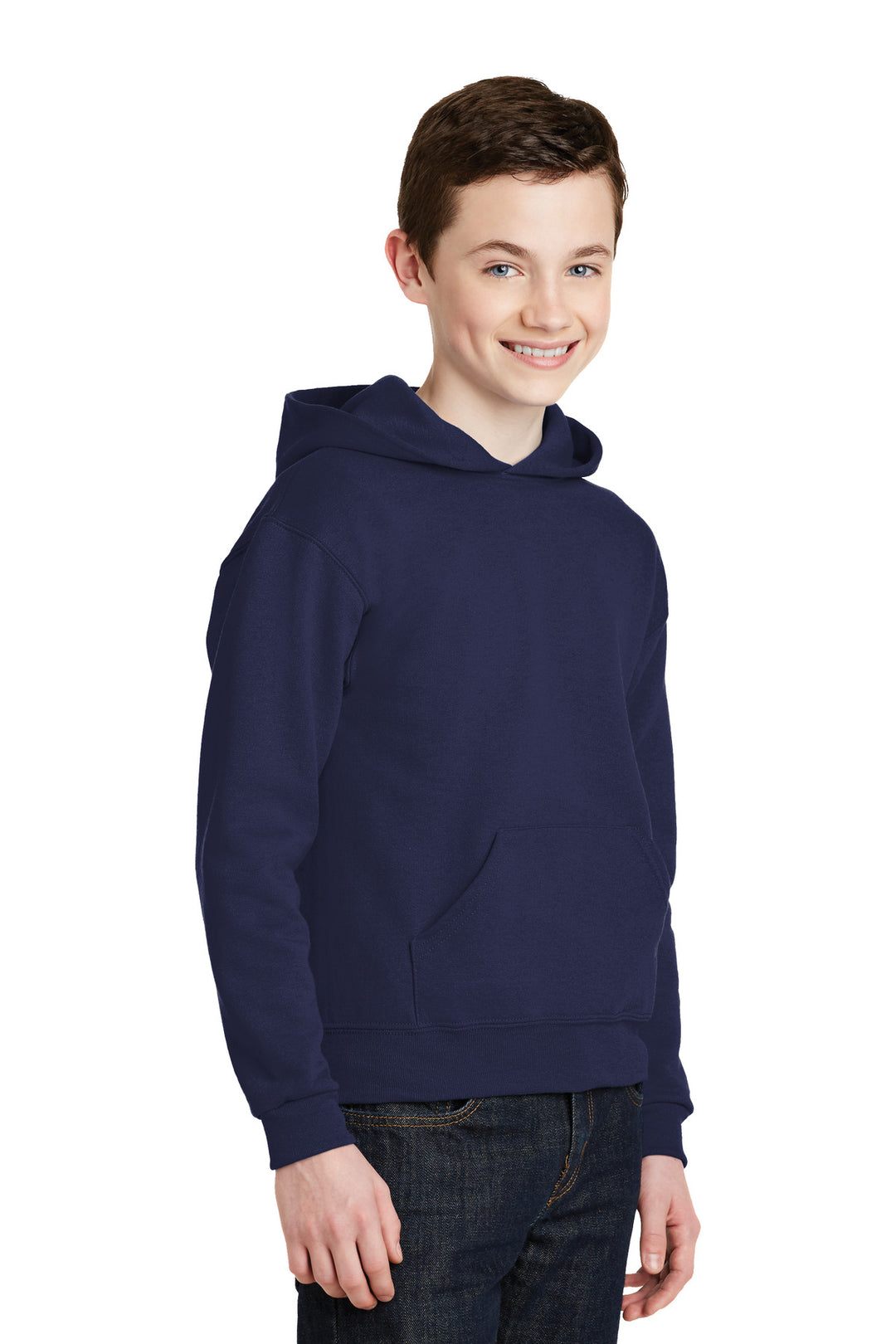 Navy Jerzees - Youth NuBlend Pullover Hooded Sweatshirt. 996Y