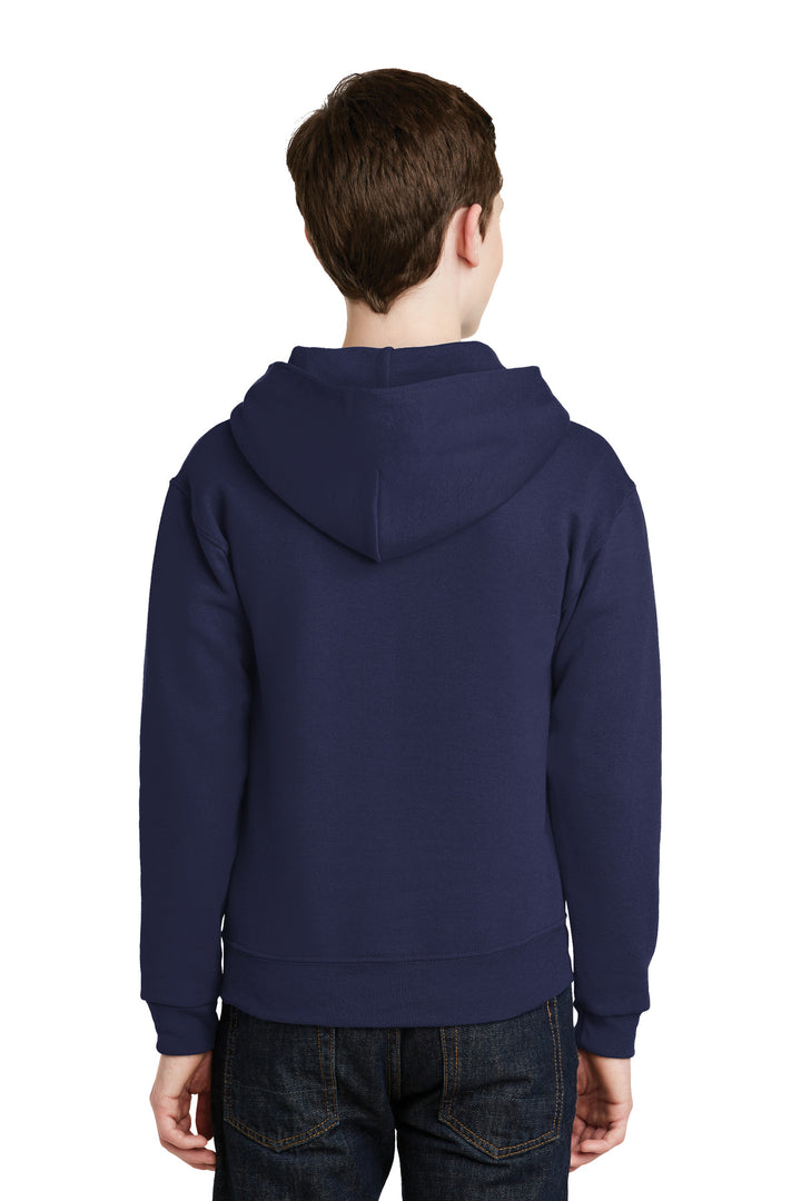 Navy Jerzees - Youth NuBlend Pullover Hooded Sweatshirt. 996Y