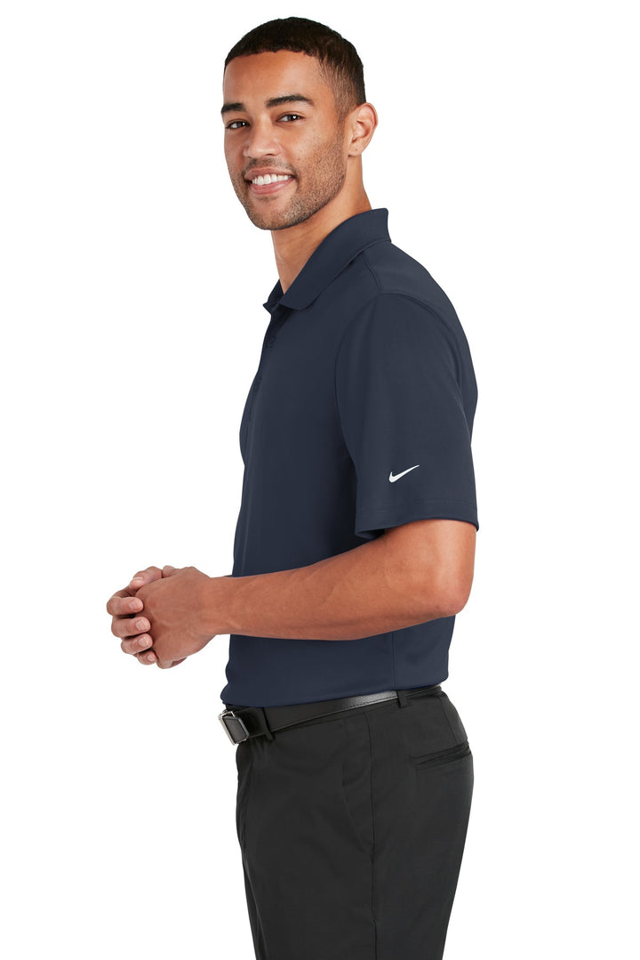 Navy Nike Dri-FIT Classic Fit Players Polo with Flat Knit Collar. 838956