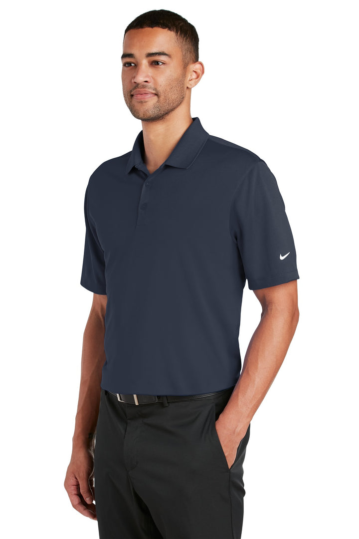 Navy Nike Dri-FIT Classic Fit Players Polo with Flat Knit Collar. 838956
