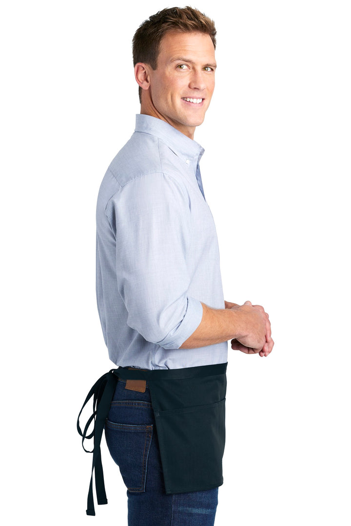 Navy Port Authority Three-Pocket Waist Apron. A602