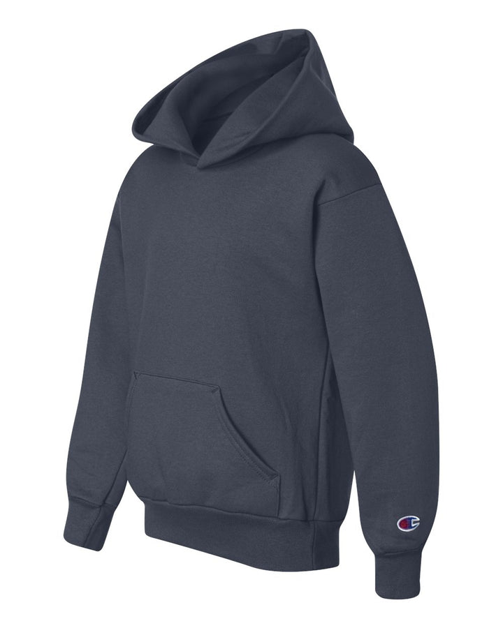 Navy Powerblend® Youth Hooded Sweatshirt - S790