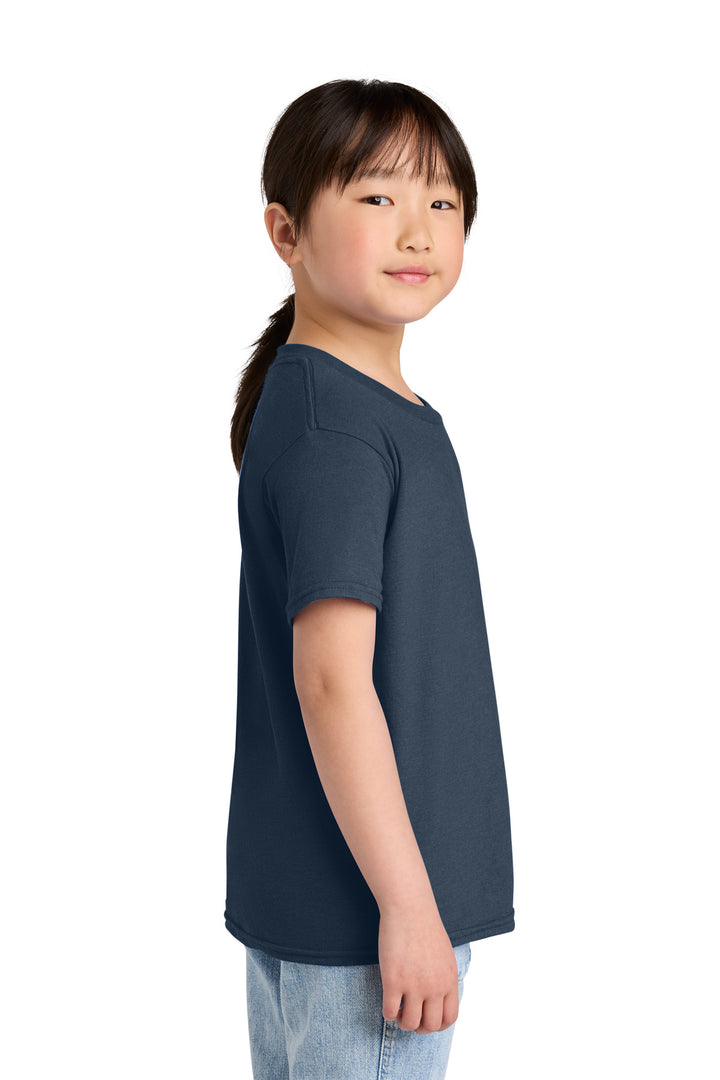 NavyMist Gildan Youth Softstyle CVC Tee 64000BCVC