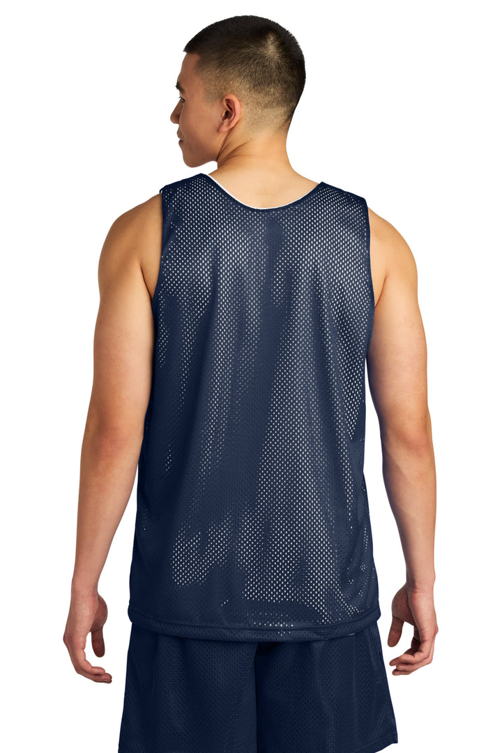 Navy/White A4 Sprint Reversible Mesh Tank A4NF1270