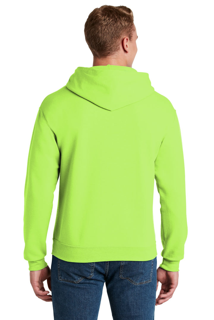 Neon Green Jerzees NuBlend Pullover Hooded Sweatshirt. 996M
