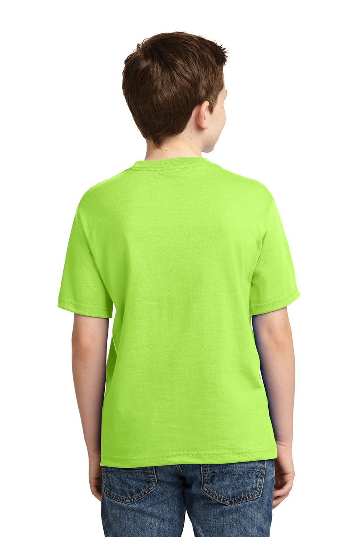 Neon Green Jerzees - Youth Dri-Power 50/50 Cotton/Poly T-Shirt. 29B